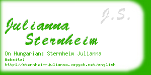 julianna sternheim business card